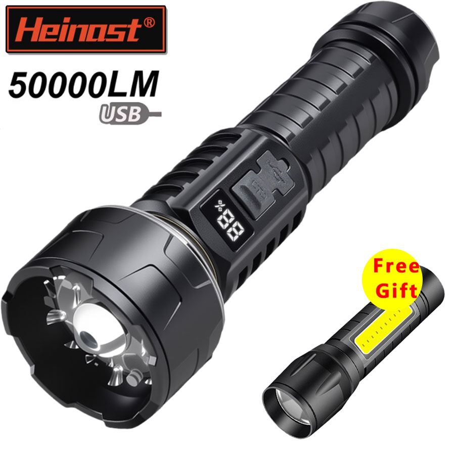 Tactical Flashlight Rechargeable - High Strong Power Led Flashlights Tactical