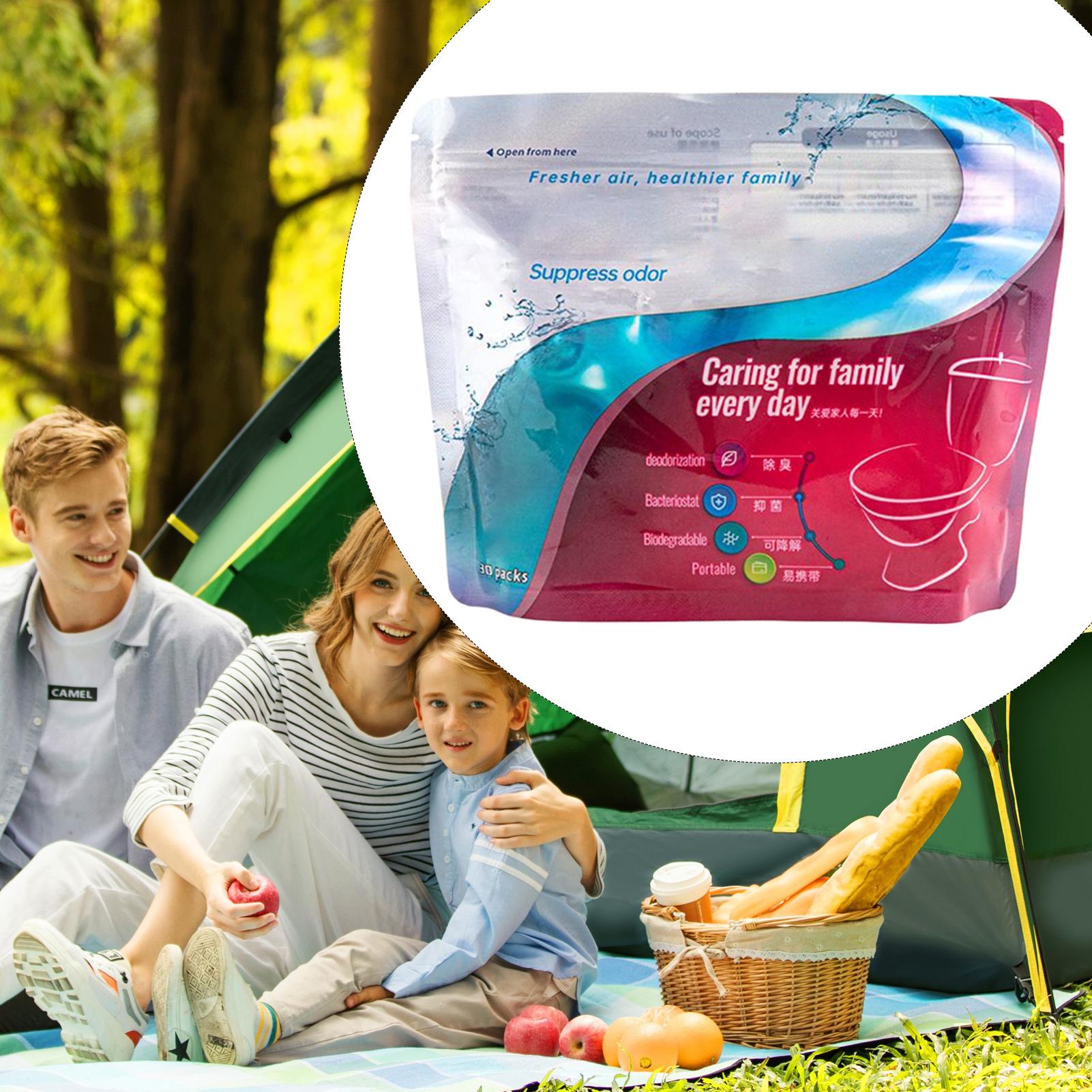 Outdoor Hunting Toilet - 30pcs Portable Toilet Powder Eco-Friendly Toilet