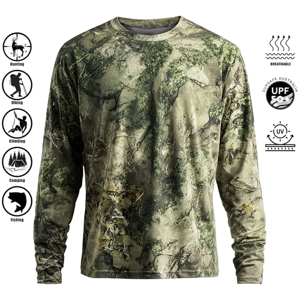 Hunting & Outdoor As - Men Long Sleeve T-shirt Polyester 3D