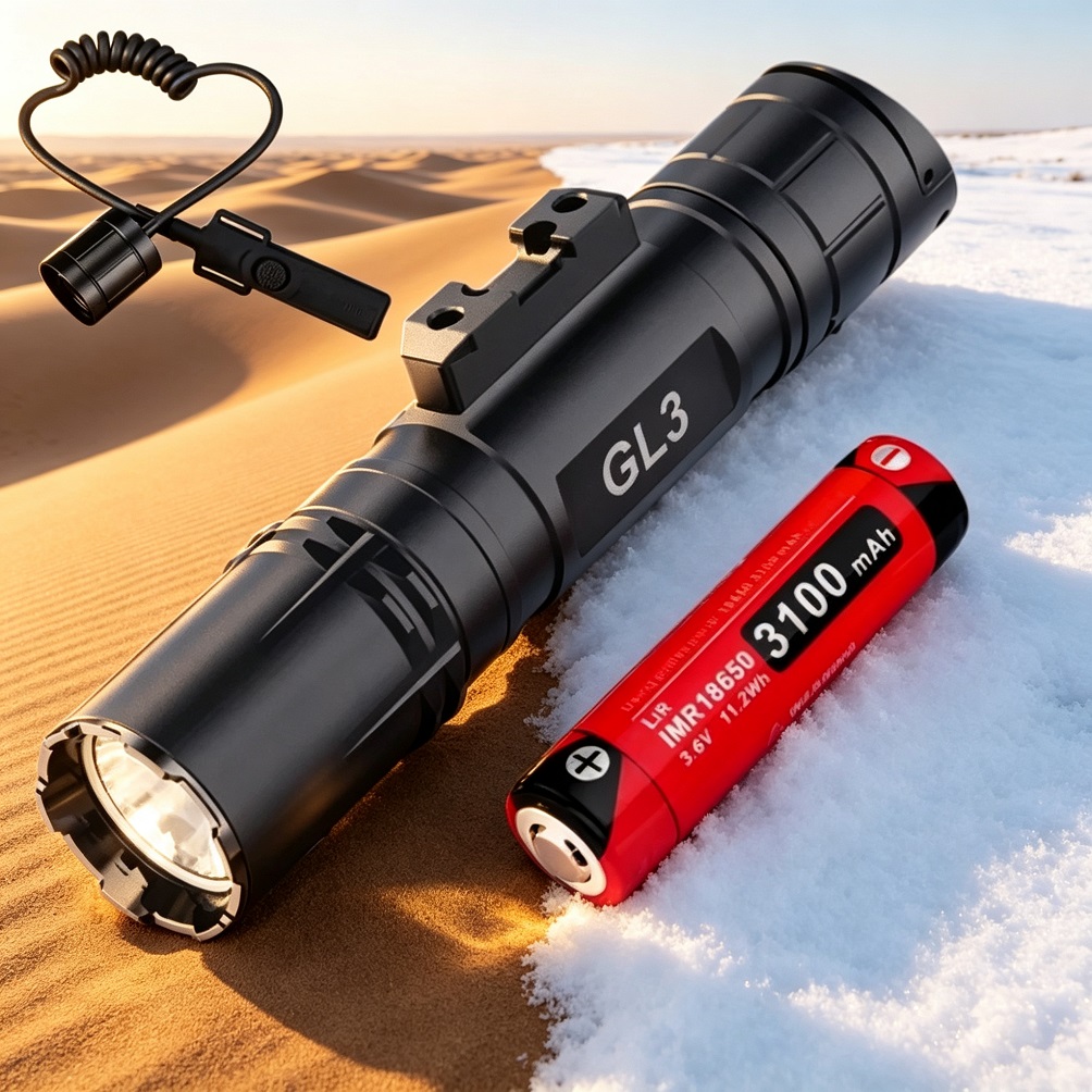 Tactical Flashlight Rechargeable - Klarus GL3 Tactical Flashlight 2100LM LED