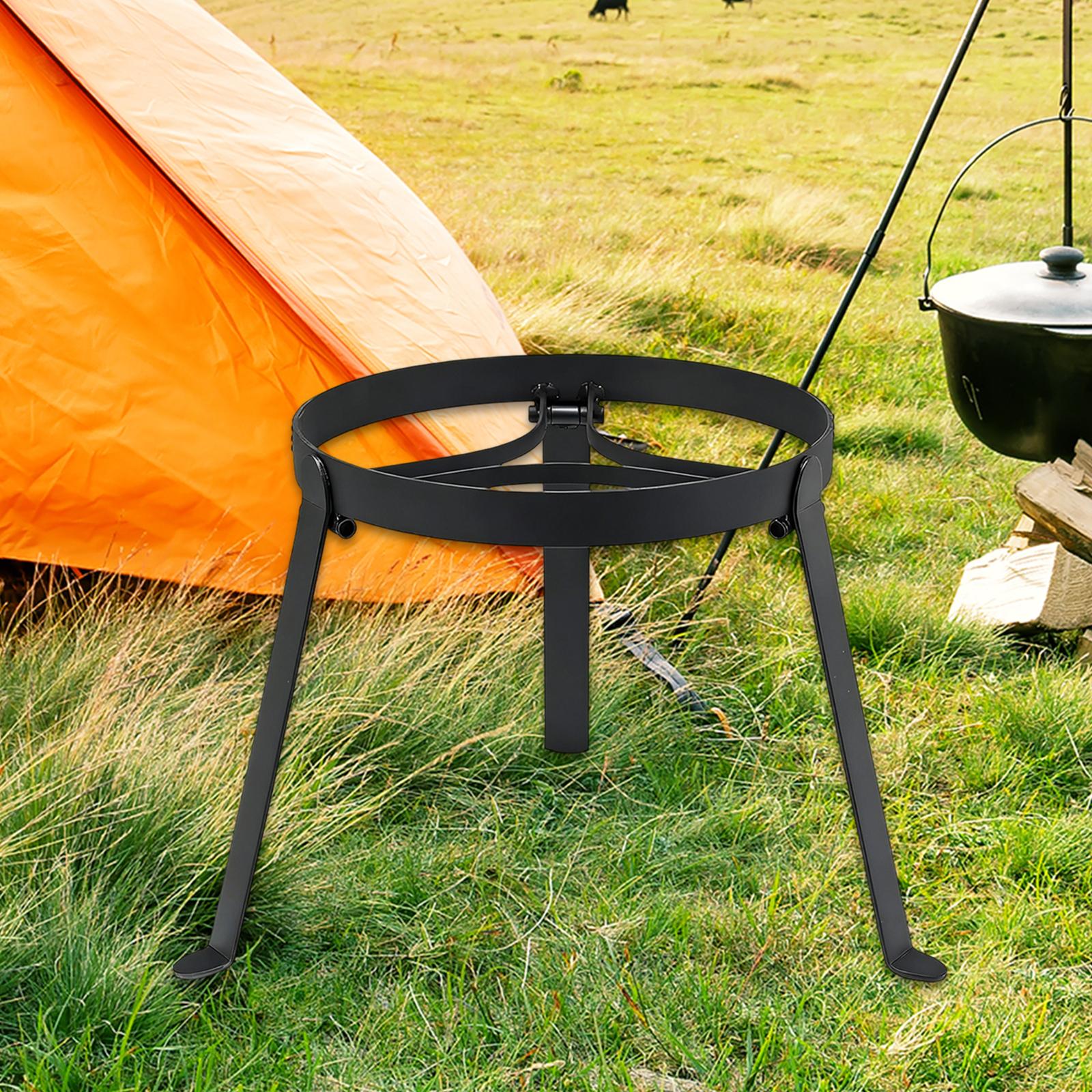 Outdoor Hunting Kitchen - Foldable Cooking Campfire Tripod Iron Portable