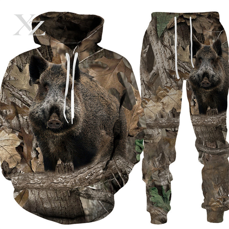 Hunting Outdoor Shop - Premium Men's Camouflage Hunting Animal Tracksuit
