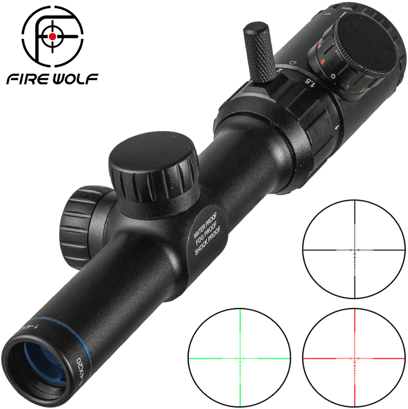 FIRE WOLF 1-4x20 Rifle Scope G - Outdoor Hunting Lab recension och pris