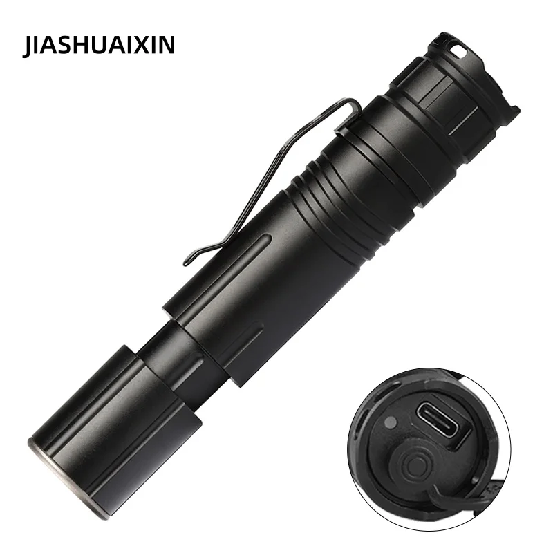JIASHUAIXIN New XHP50 Zoom Typ - Tactical Flashlight Rechargeable recension och pris