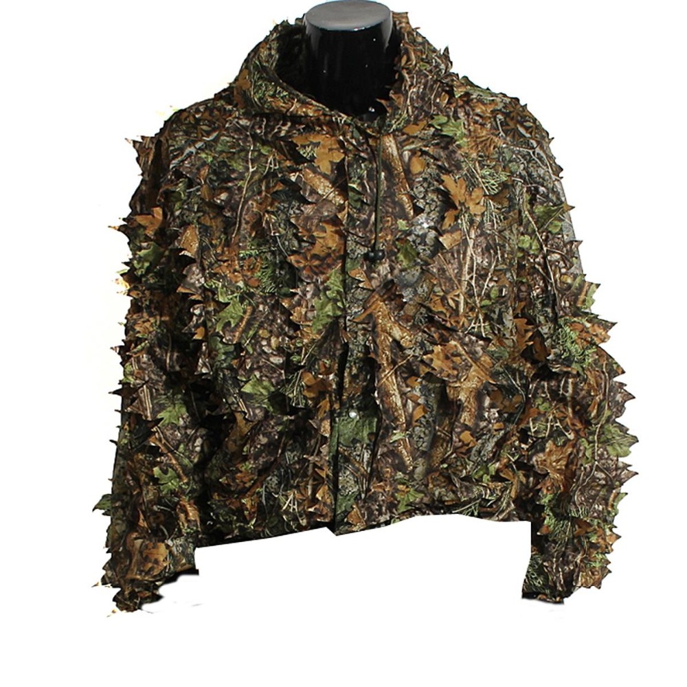 Adult 3D Leaves Bionic Camoufl - Ghillie Suit Woodland recension och pris