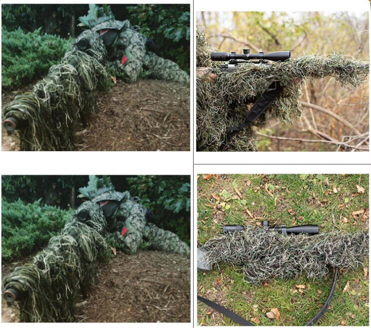 Grass Type Hunting Rifle Wrap  - Ghillie Suit Woodland recension och pris