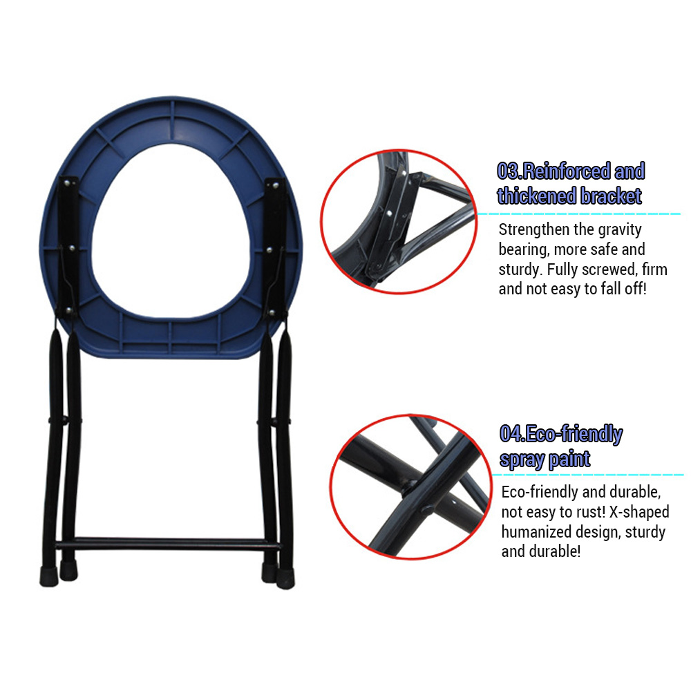 Folding Toilet Seat Portable O - Outdoor Hunting Toilet recension och pris