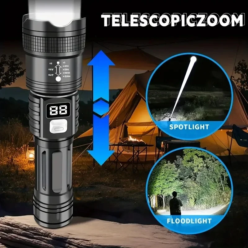 100000LM Super Bright Led Flas - Tactical Flashlight Rechargeable recension och pris