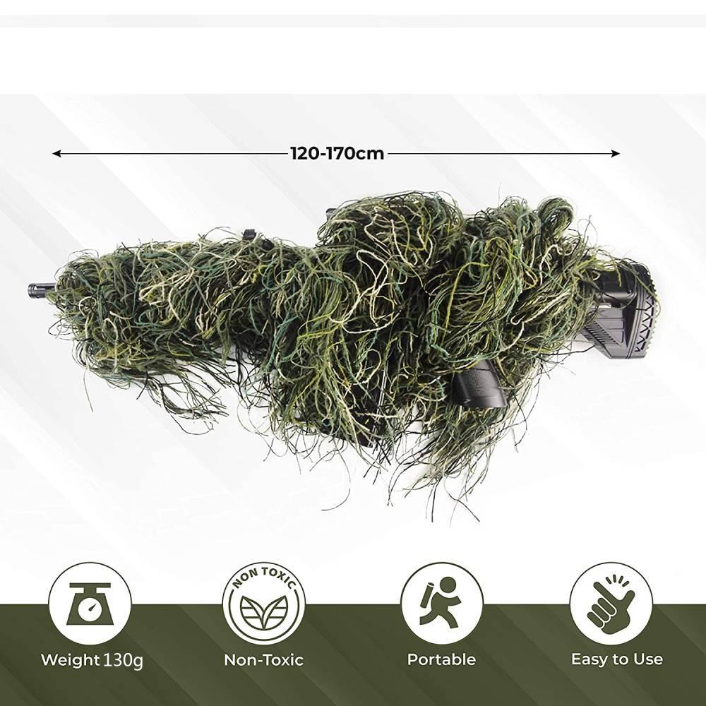 GUGULUZA 3D Rifle Sniper Ghill - Ghillie Suit Woodland recension och pris