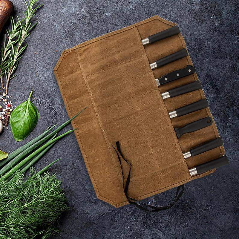 Waxed Canvas Chef Knife Roll M - Outdoor Hunting Kitchen recension och pris