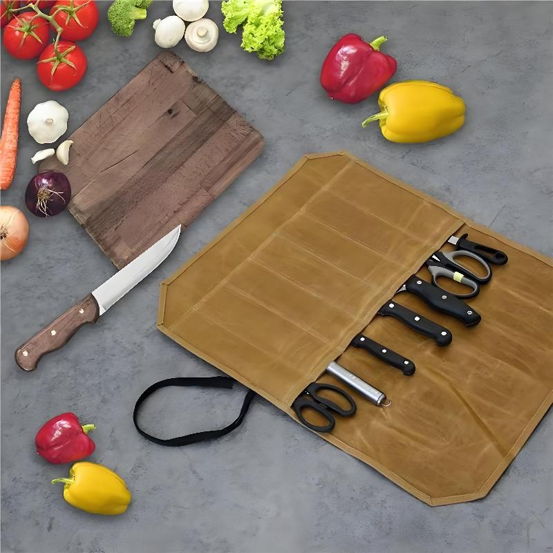 Waxed Canvas Chef Knife Roll M - Outdoor Hunting Kitchen recension och pris