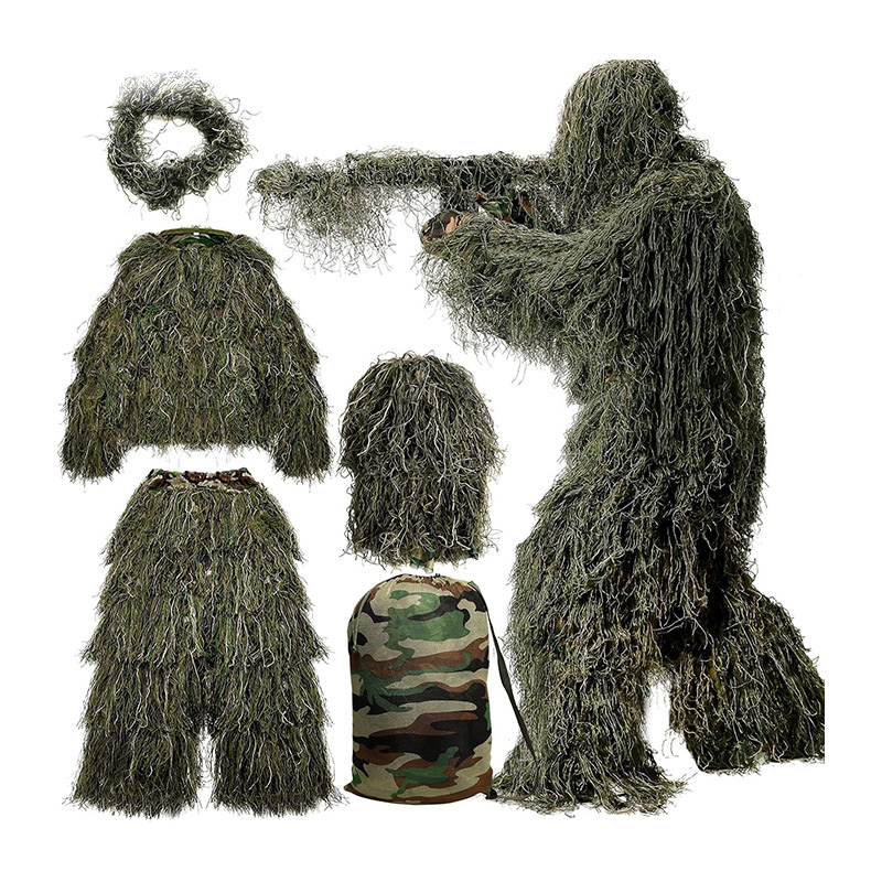 Tactical Men Adult Children Ki - Ghillie Suit Woodland recension och pris