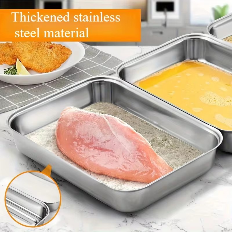 3-Piece Stainless Steel Food S - Outdoor Hunting Kitchen recension och pris