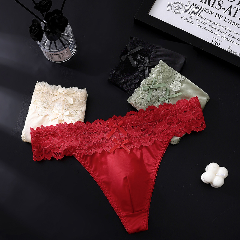 Sexy Gay Men Satin Lace Thongs - Bow Stringer Tool recension och pris