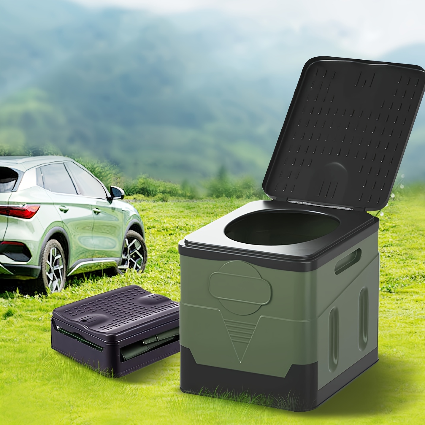 Portable Camping Toilet Foldab - Outdoor Hunting Toilet recension och pris