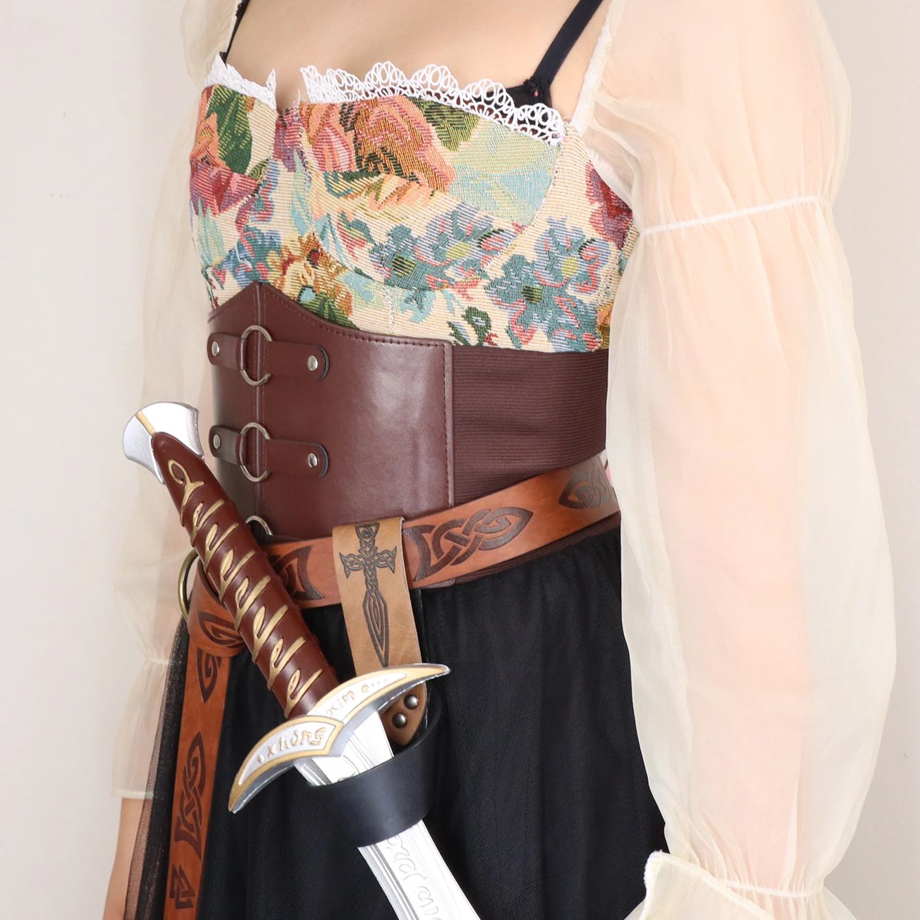 1pc Medieval PU Leather Sword  - Outdoor Hunting Tv recension och pris