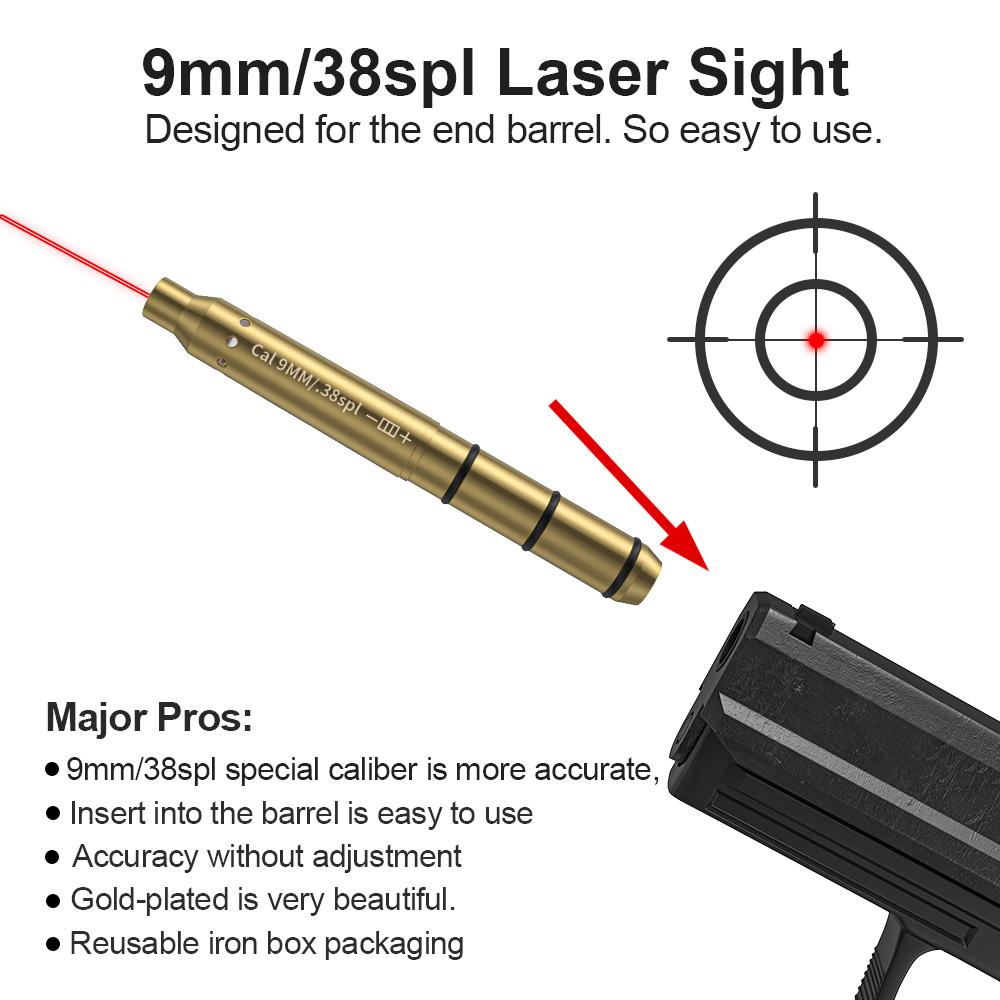 9MM/38SPL Red Laser Boresighte - Outdoor Hunting Lab recension och pris
