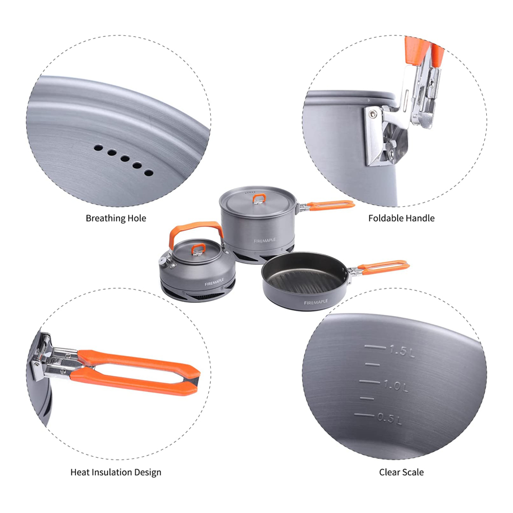Fire Maple Camping Cookware Ut - Outdoor Hunting Kitchen recension och pris