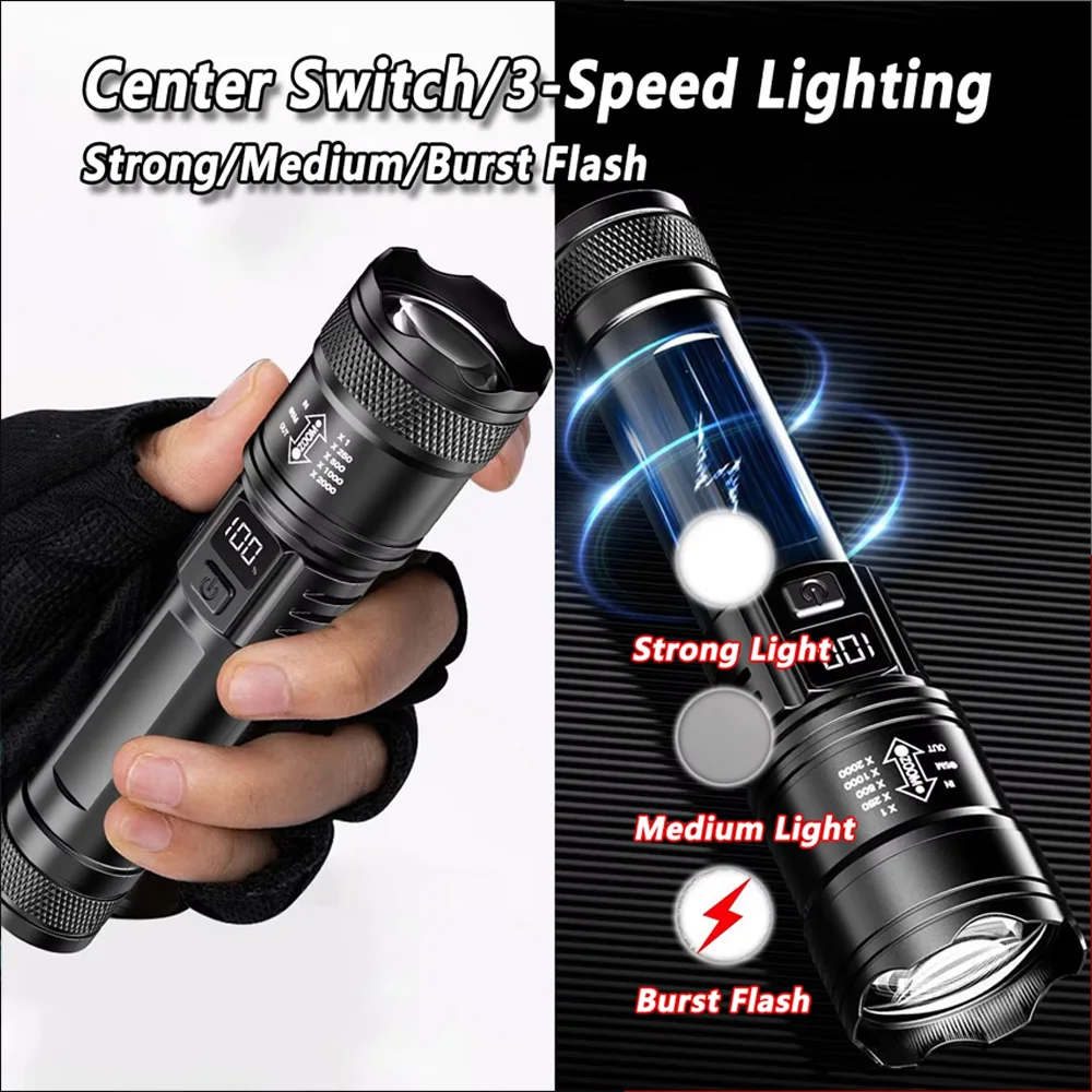 Rechargeable LED Flashlight Zo - Tactical Flashlight Rechargeable recension och pris